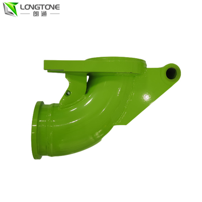 خروجی زانویی پمپ بتن سوار کامیون DN180 Hi-Mn 13 ریخته گری