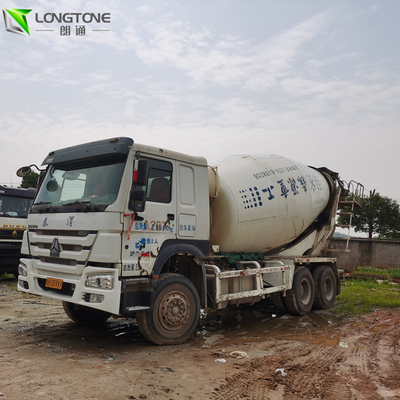 HINO بتن کارکرده کامیون میکسر وزن 10 CBM 6x4 6 سیلندر در خط