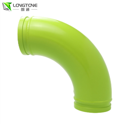 ضخامت 4.5mm Zoomlion قطعات پمپ بتن لوله زانویی خمیده R1000 R500