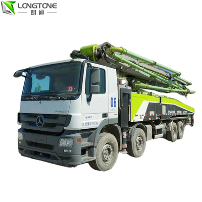 ZOOMLION پمپ بتن تریلر کارکرده 56m 180M3/H با سیستم هیدرولیک